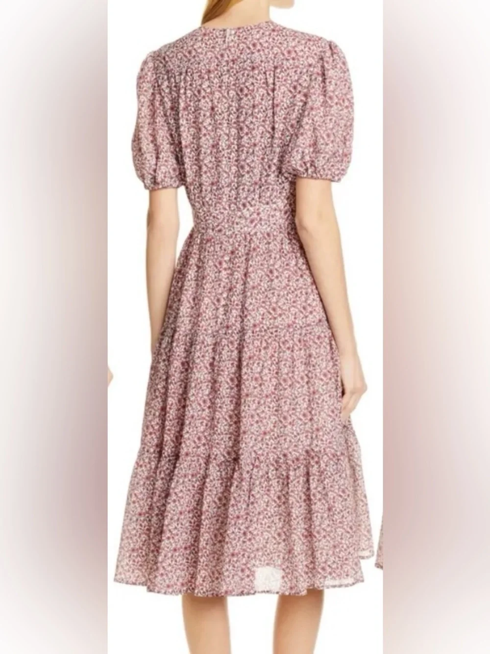 Tory Burch Pink Floral Flowy Keepsake Dress Size 0  *as is